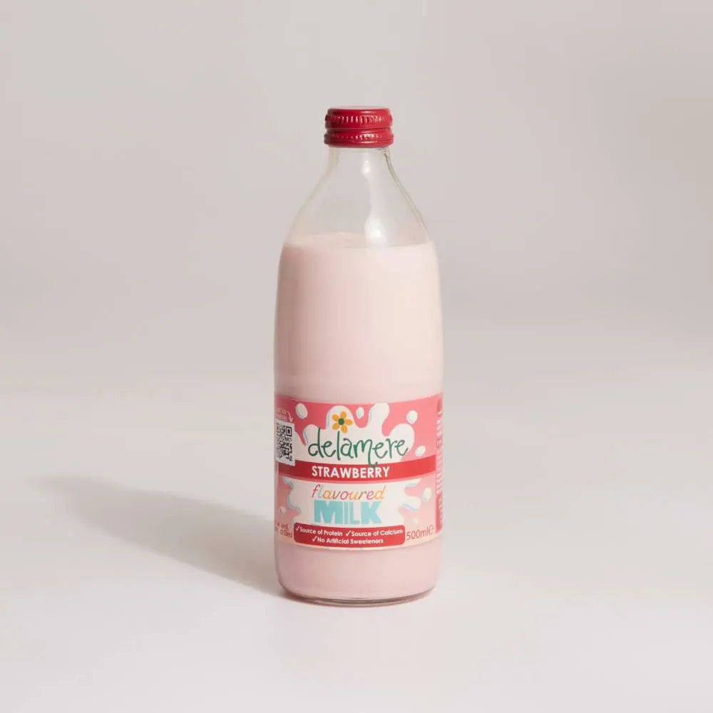 Delamere Strawberry Milk in Glass